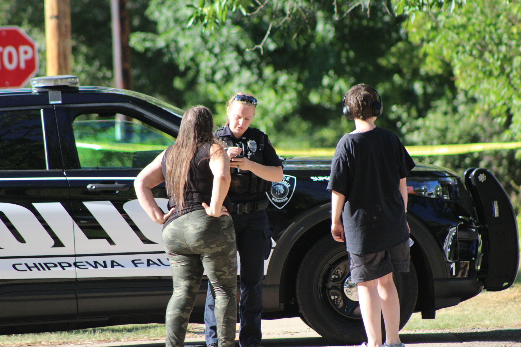 Police and locals